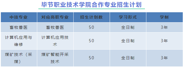 毕节市第一技工学校2023年秋季招生计划